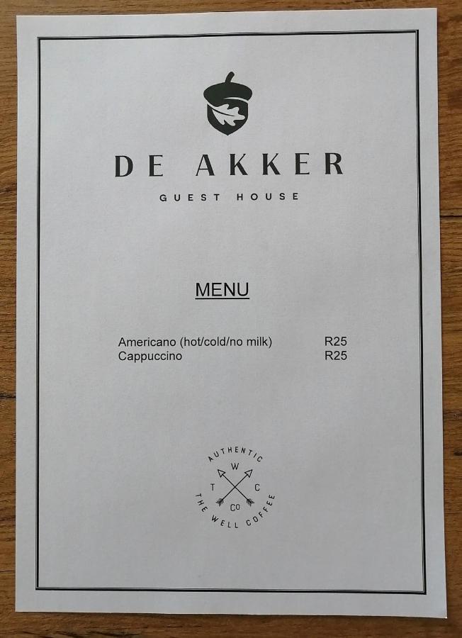 De Akker Guest House Bloemfontein Zewnętrze zdjęcie